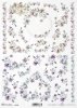 papel de arroz, flores pequeñas, decoraciones, líneas*Reispapier, kleine Blumen, Dekore, Linien*рисовая бумага, маленькие цветы, декоры, линии
